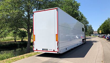 SCHULER MOTORSPORT RACE TRAILER RACING TRUCK