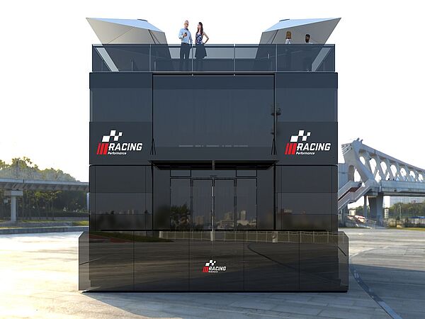 F1 PADDOCK MOTORHOME HOSPITALITY SCHULER TRUCKS