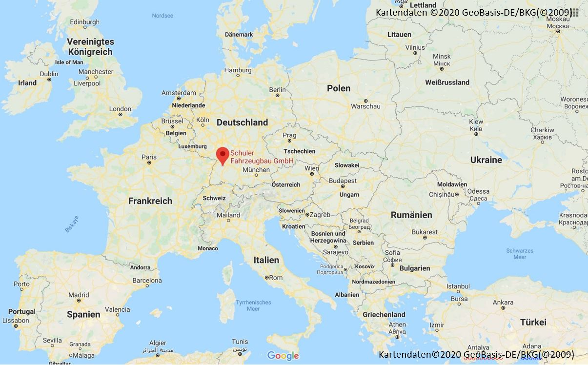 Schuler Trucks - Unternehmen - Karte Google Maps