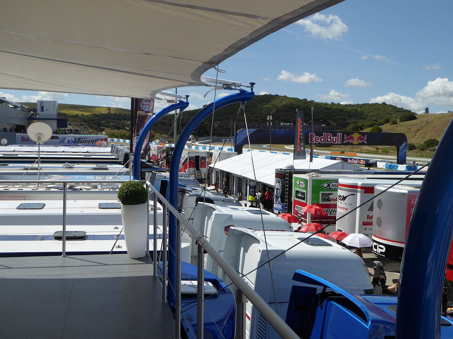 RACE BASE SRB 400 With the best view of the rostrum.